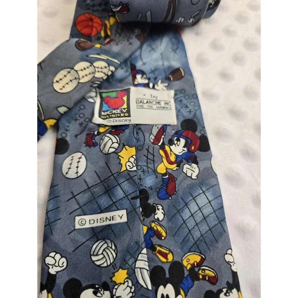 Balancine Inc Mickey Mouse Tie Sports Basketball Necktie Disney Volleyball Goal